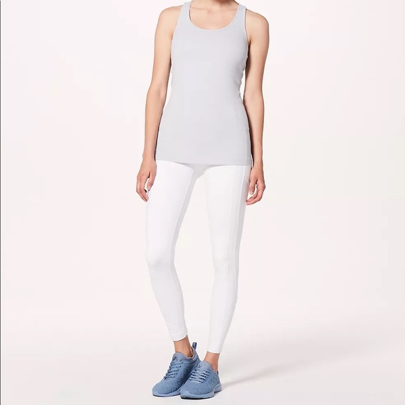 Lululemon Cool Racerback Tank Top, Heathered Cool Cloud - Picture 1 of 3